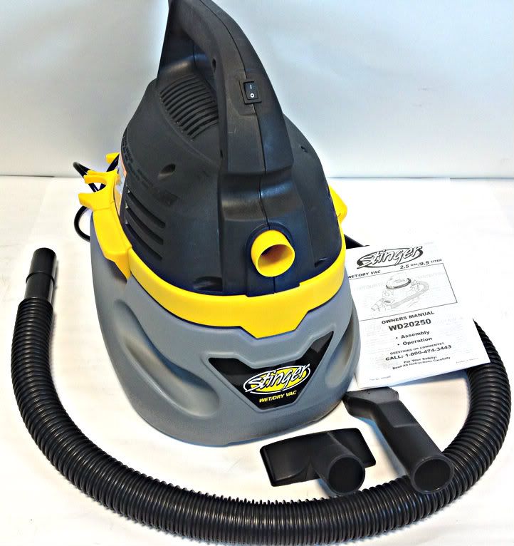 STINGER 21/2 GALLON WET/DRY SHOP VAC WD2025 NO RESERVE eBay