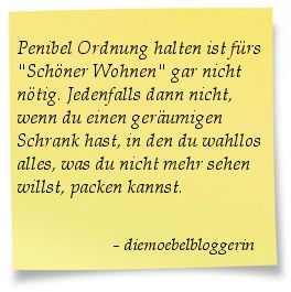 Ein geräumiger Schrank als idealer Stauraum für viele Dinge
