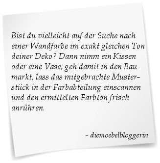 Wandfarbe und Deko Accessoires in einem gleichen Farbton Vasen Vorhänge Kissen Decken Plaids Vasen Schüsseln Raum Farbkonzept
