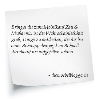 entspannter Möbel kaufen Schnäppchenjagd
