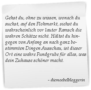 gut vorbereitet auf den Flohmarkt gehen ein Gespür für schöne Dinge haben entwickeln wissen was man will