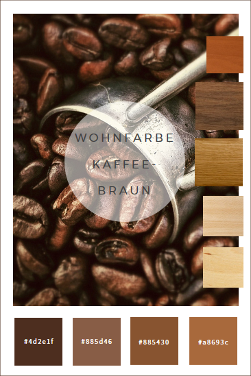 wohnraumfarben wandfarbe Kaffeebraun farbkombination gestaltungstipps farbkonzepte fußboden holzmöbel buche kirsche eiche nussbaum kiefer was passt zusammen wohnzimmer kinderzimmer jugendzimmer schlafzimmer diele flur küche bad streichen