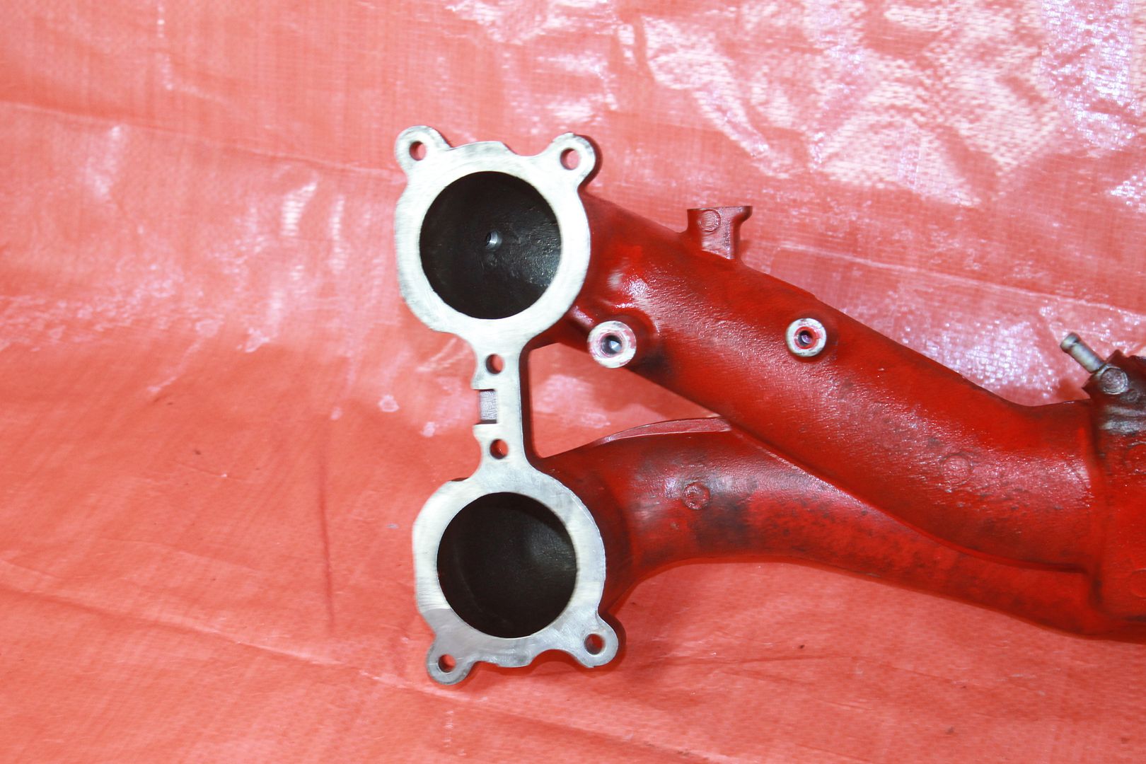 0406 SUBARU WRX STI RED PAINTED EJ257 INTAKE MANIFOLD ASSEMBLY TURBO OEM STOCK eBay