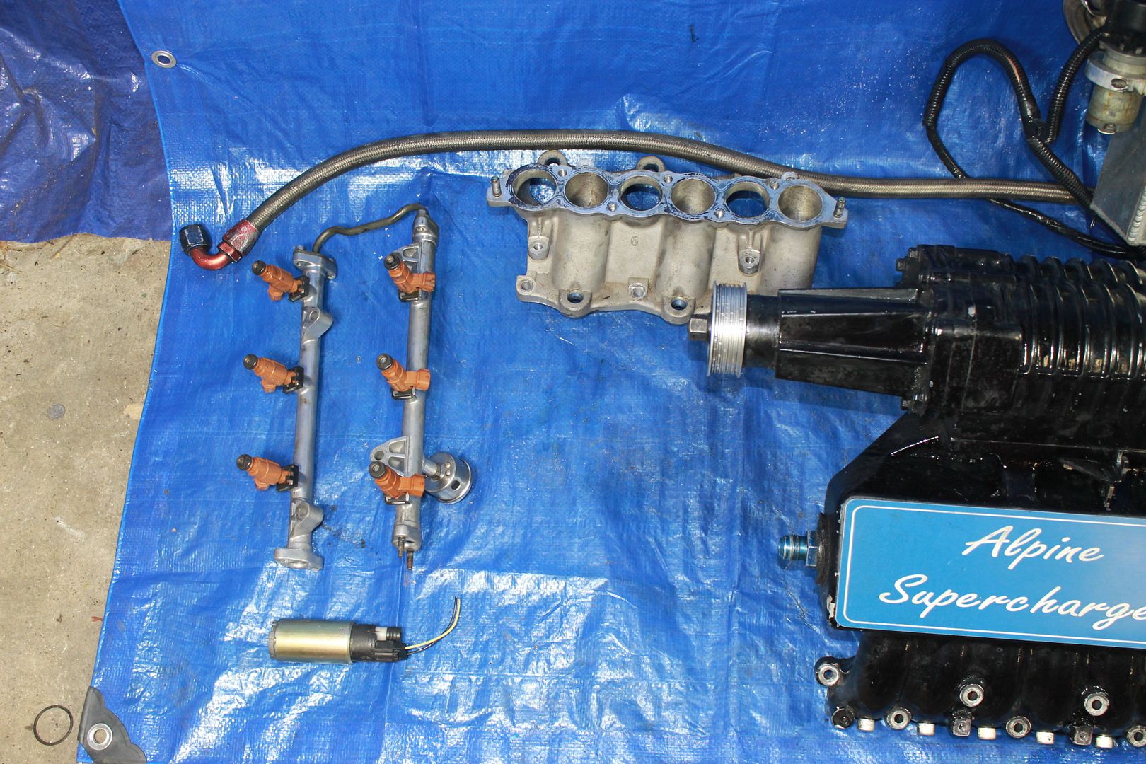 03-08 HYUNDAI TIBURON GT V6 2.7L ALPINE SUPERCHARGER KIT INJECTORS 2.7 ...