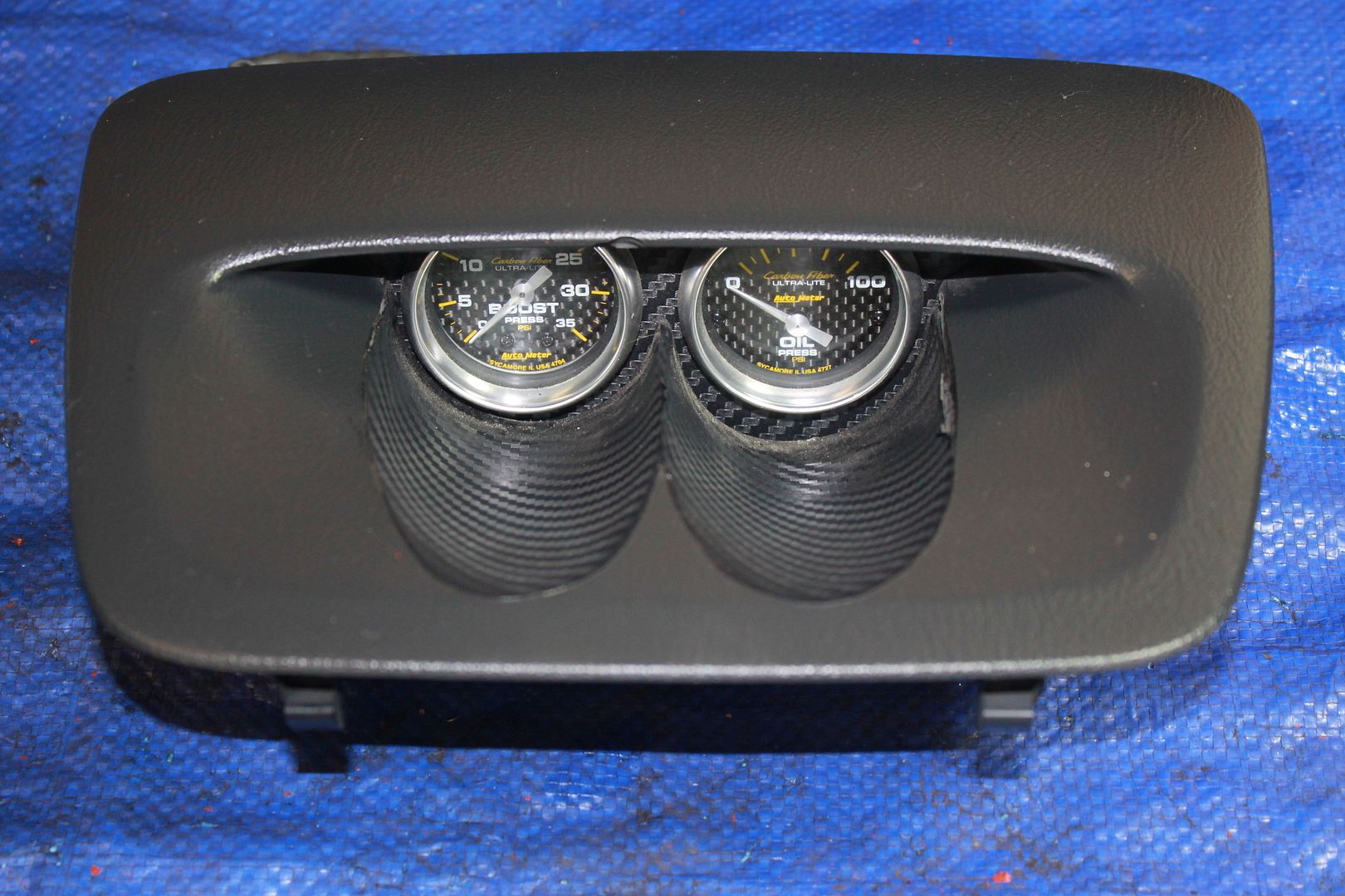 0207 SUBARU WRX STI OEM GAUGE POD DUAL CLOCK POD OIL BOOST TURBO