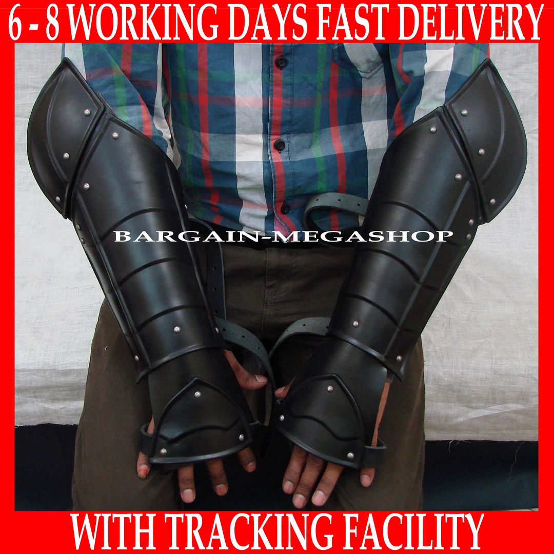 Arm Bracer Gauntlet, Medieval Gauntlets, Armor forearm Guard, Larp